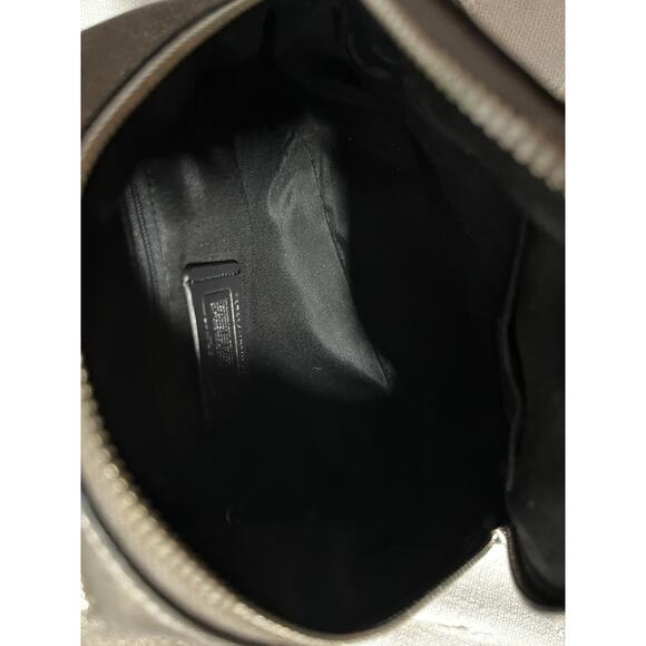 Coach Mini Charlie Backpack F35238 Metallic Gold Sparkle Crackle Leather - Picture 7 of 9